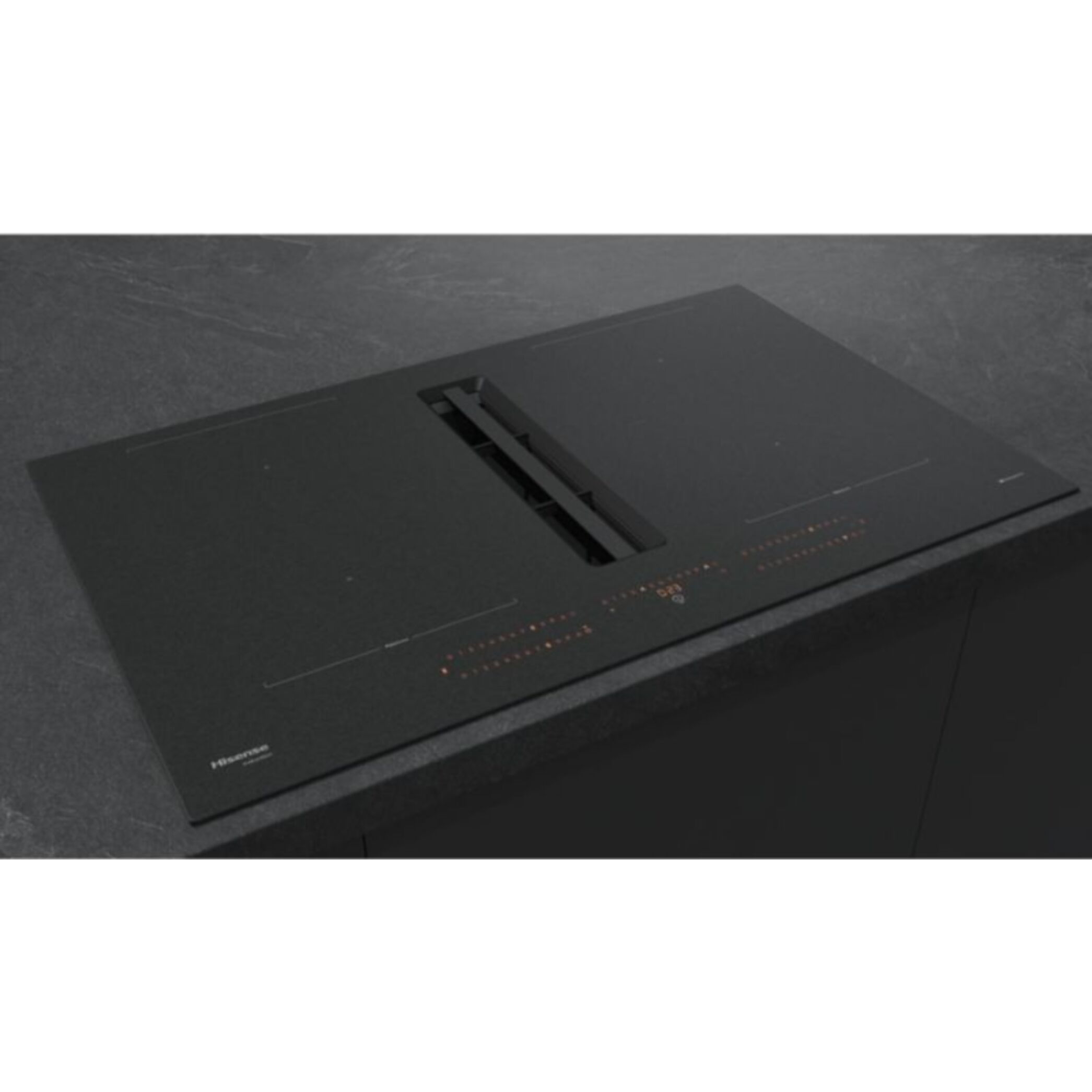 Plaque induction aspirante HISENSE HEH8443BSRWF InfiniteMattGlass