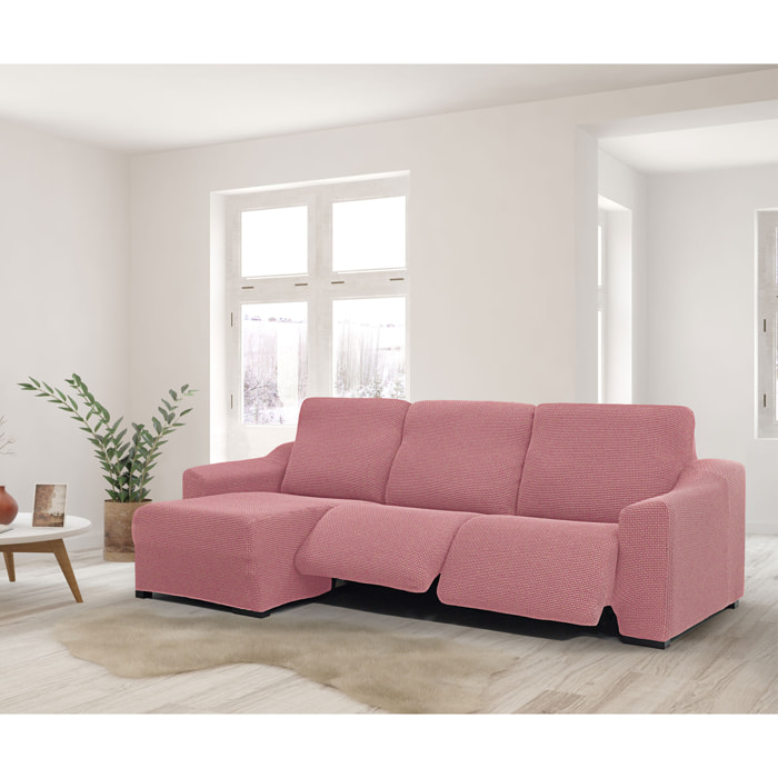 Funda para Chaise Longue izquierda (visto de frente ) brazo largo SÚPER ELÁSTICA con RELAX modelo HELENA