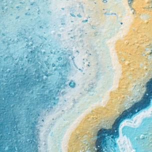 Tableau blue paint bubble Tableau plexiglas