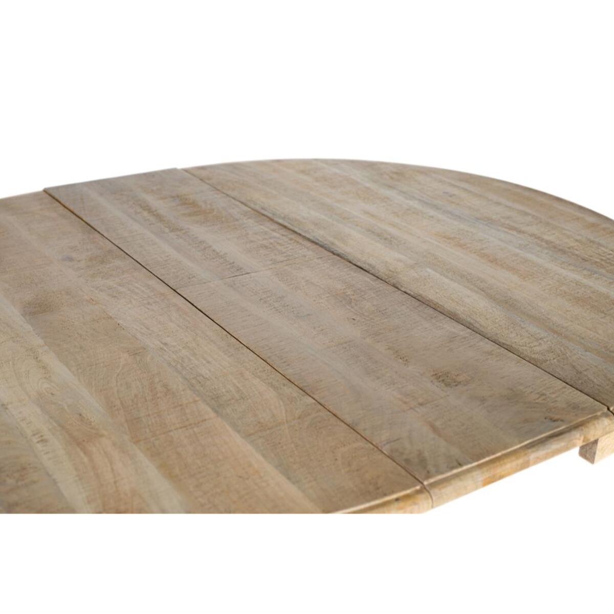 Tables à manger en bois de manguier 120 - 150 cm style rustique moderne