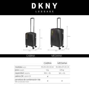Maleta Pc Mediana Dkny Dkny-413 City Block Black