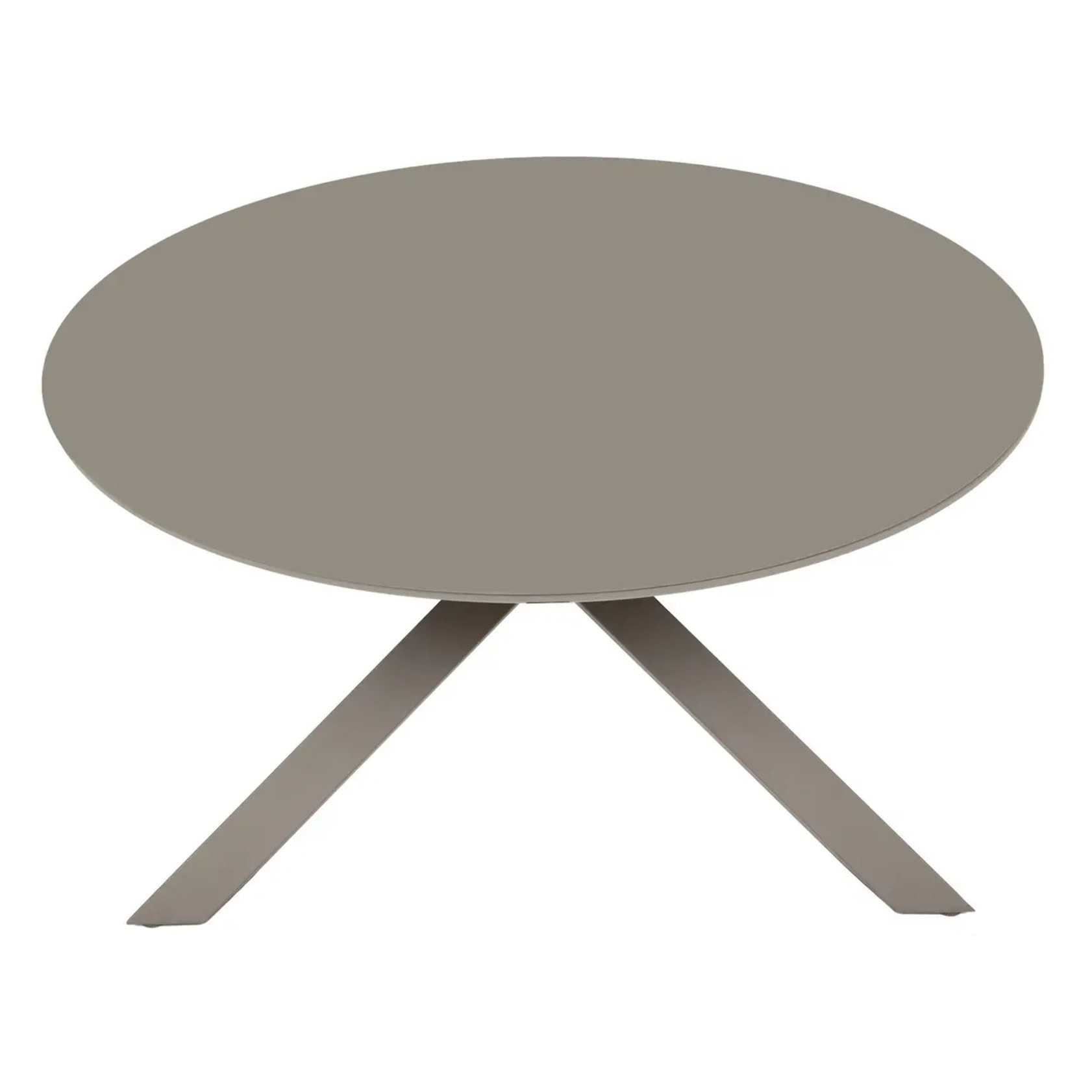 Table de jardin 6 places Oryon D130cm café