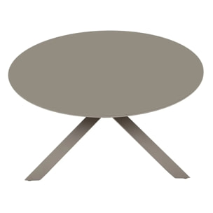 Table de jardin 6 places Oryon D130cm café