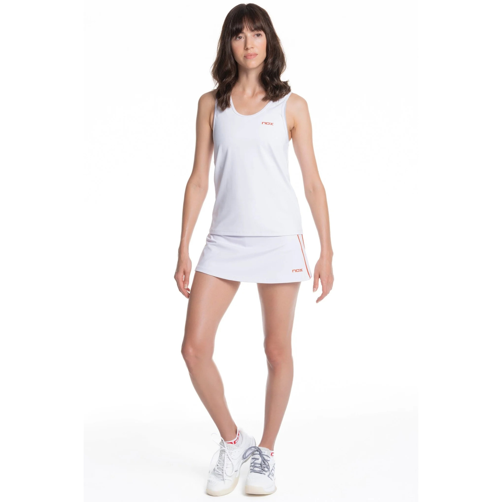 Camiseta tirantes mujer TEAM blanco