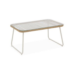 Salon de jardin acier galvanisé et cordage 4 places CESENA