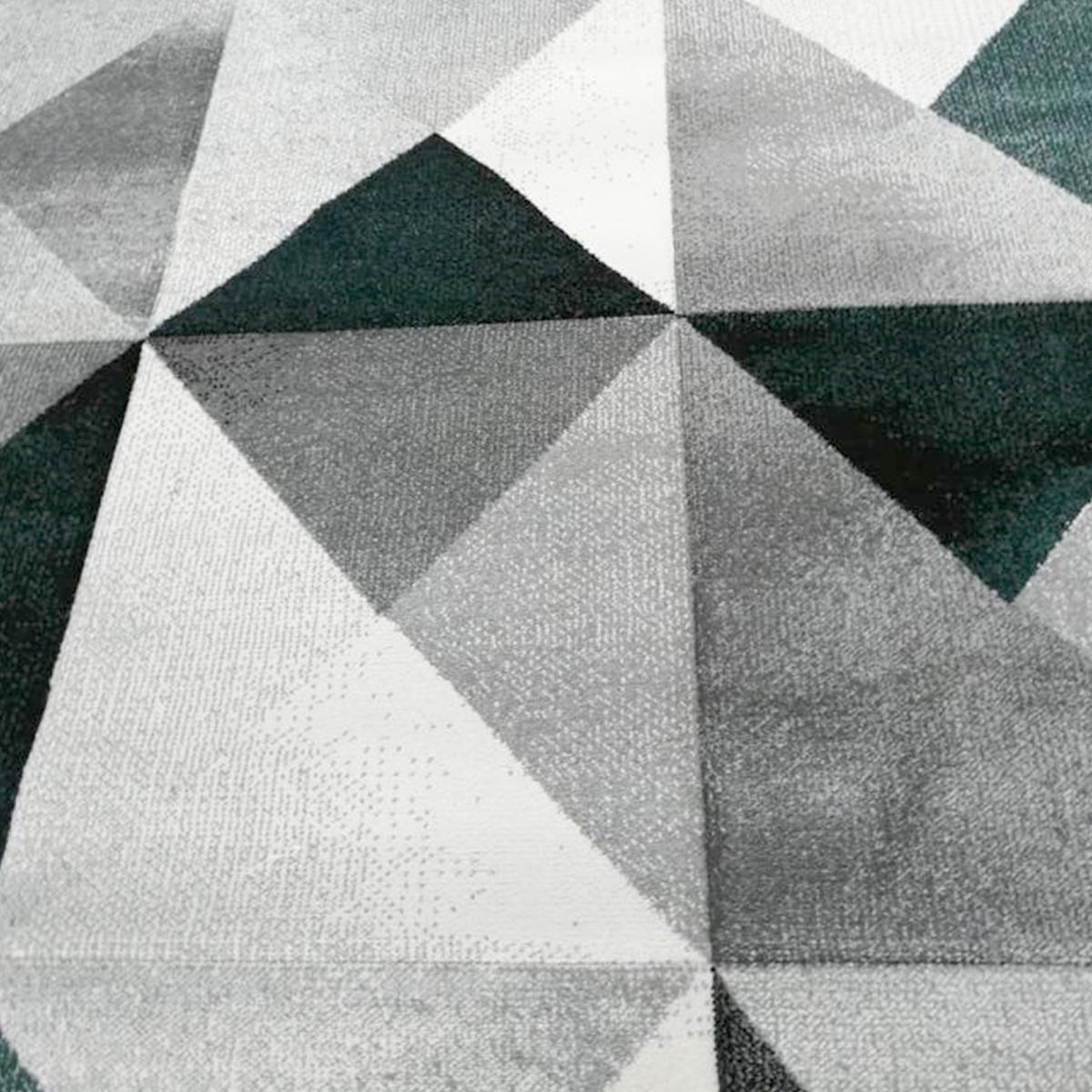 Tapis géométrique Viro couleurs gris