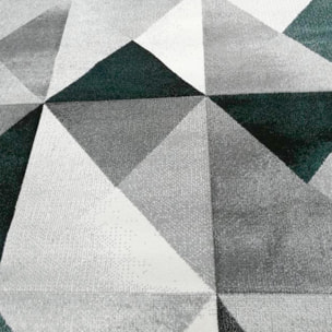 Tapis géométrique Viro couleurs gris