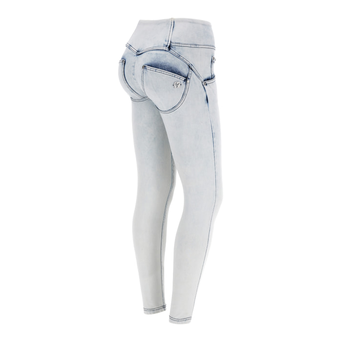 Jeans push up WR.UP® 7/8 superskinny denim navetta bleached