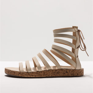 Sandalias S3211 RESTORED SKIN CREAM / TARDANA color Cream