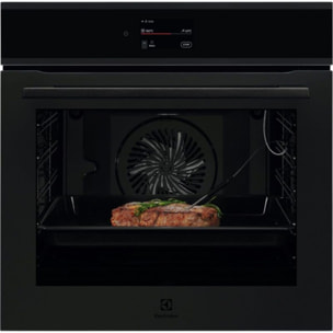 Four encastrable ELECTROLUX EOE9P3XT Pyrolyse Noir mat, Chaleur tournante et Sonde 71L