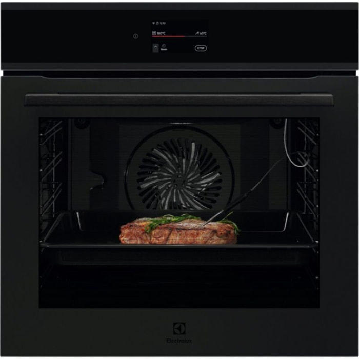 Four encastrable ELECTROLUX EOE9P3XT Pyrolyse Noir mat, Chaleur tournante et Sonde 71L