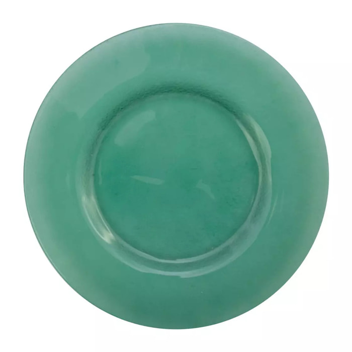 Lot de 6 ASSIETTE PLATE LIGHT GREEN