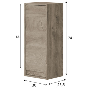 Columna de baño Devin 1p color Nordik,30 cm (Ancho) x 26 cm (Fondo) x 140 cm (Alto)