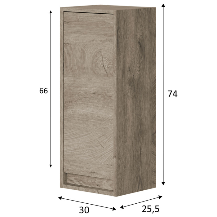 Columna de baño Devin 1p color Nordik,30 cm (Ancho) x 26 cm (Fondo) x 140 cm (Alto)