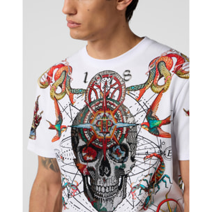 PHILIPP PLEIN Round Neck T-Shirt Tattoo Stones
