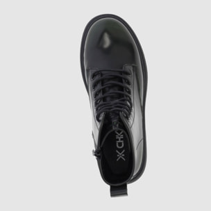 Botines - Verde - Tacón: Bajo