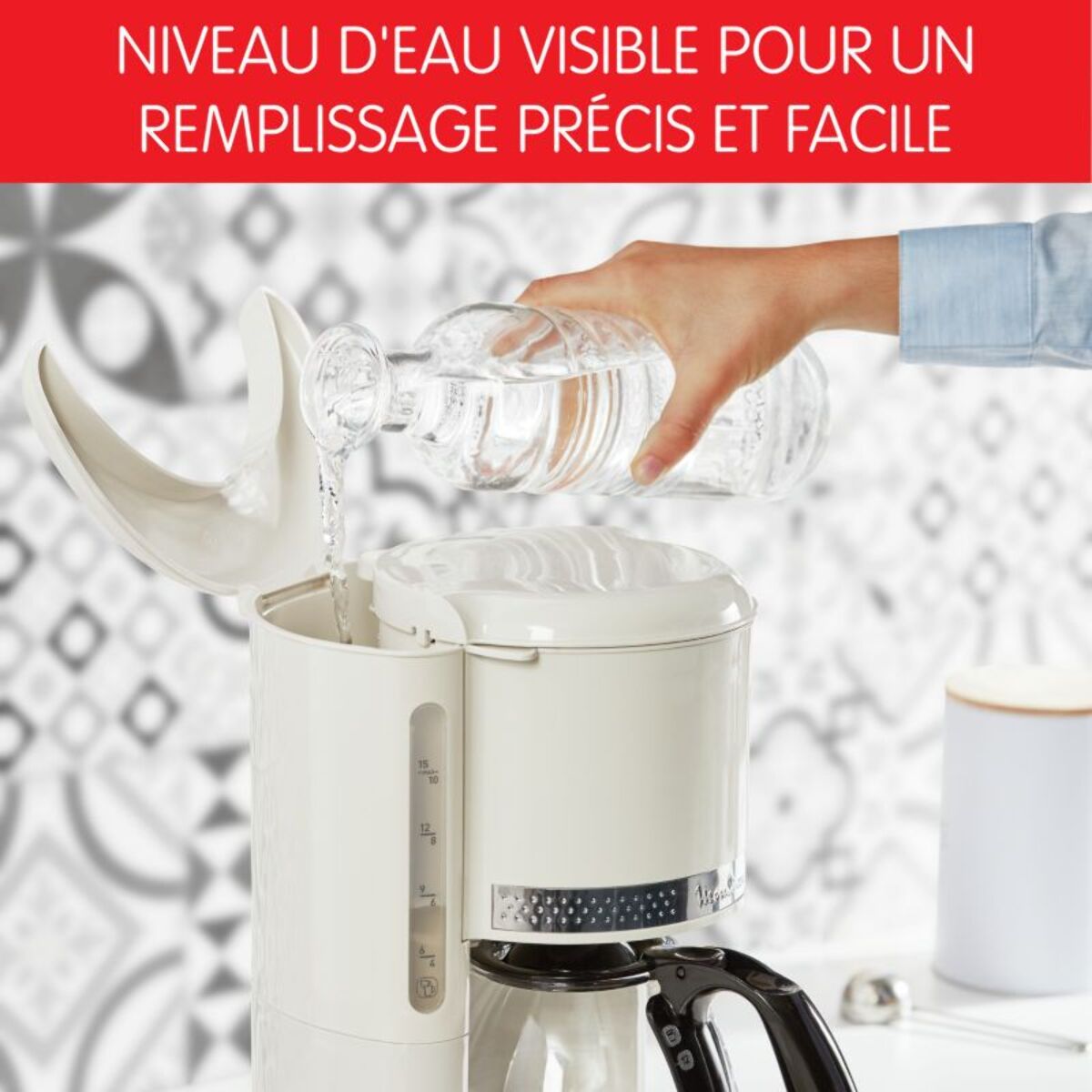 Cafetière filtre MOULINEX FG381A10 SOLEIL IVOIRE