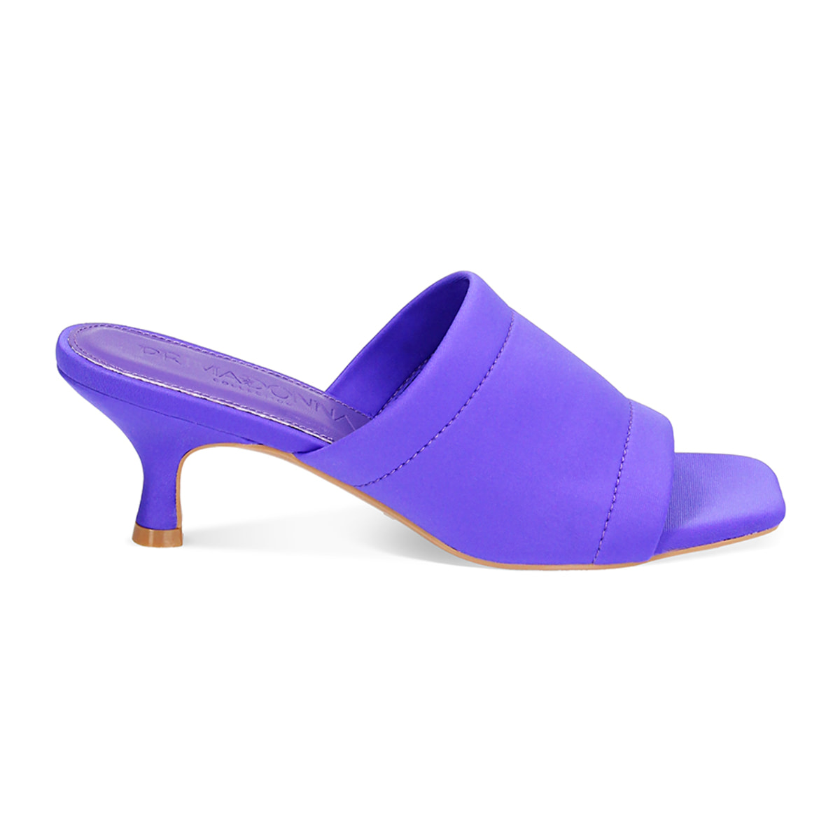 Mules Open Toe violeta en lycra