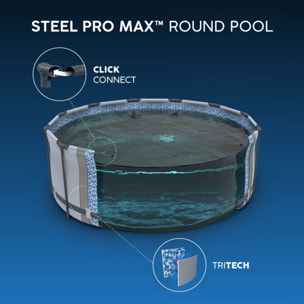 Bestway Piscine hors sol ronde Steel Pro MAX Solo Pool 457 x 107 cm Bestway