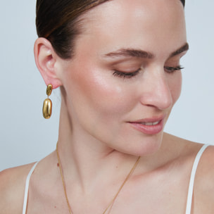 Pendientes Myshi acabado oro amarillo 18k