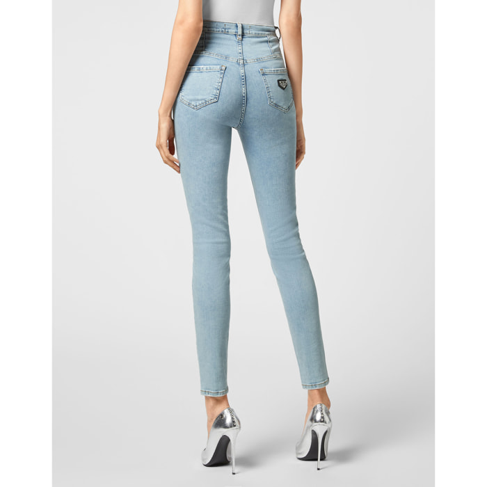 PHILIPP PLEIN Jegging de cintura alta ICONIC PLEIN