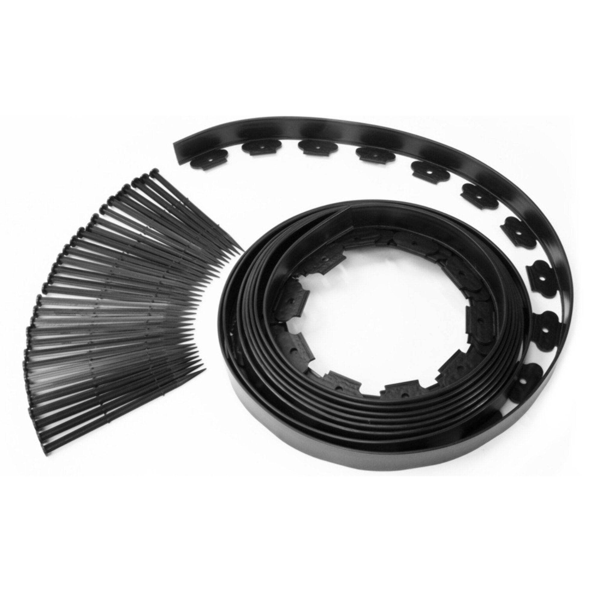 Bordurette 10m pour parterre en plastique noir