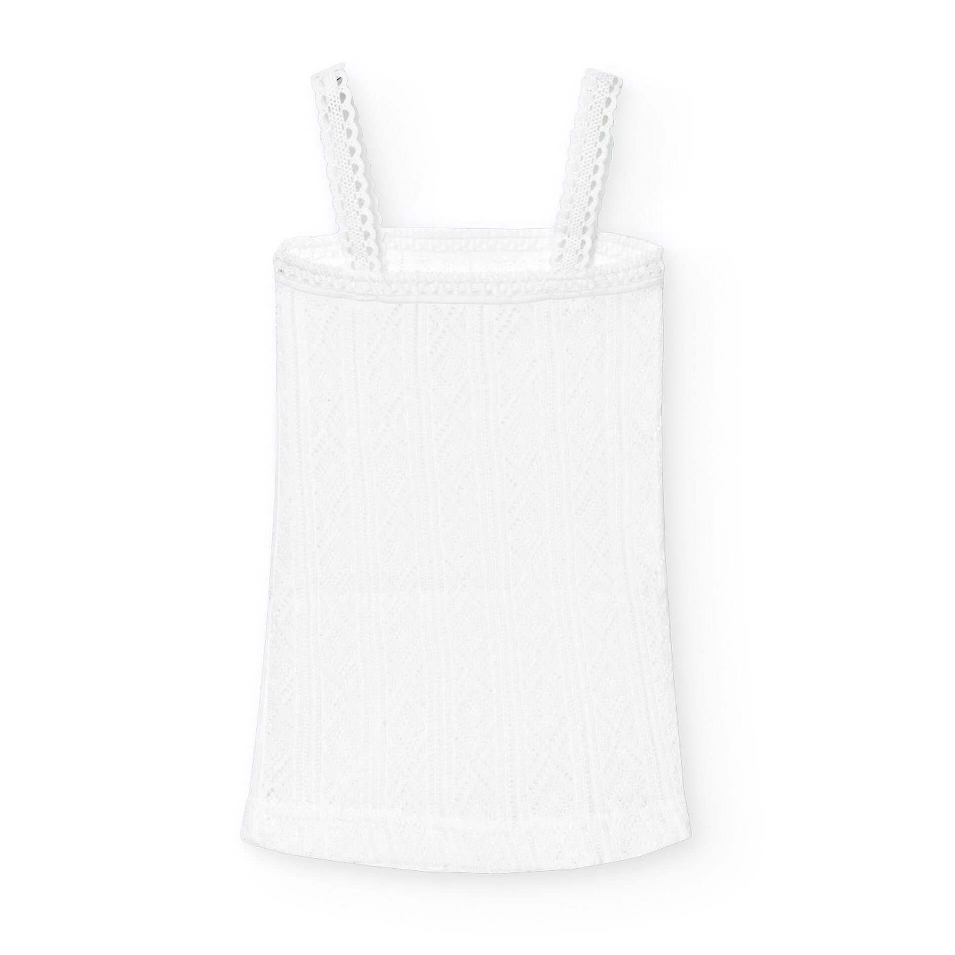 Camiseta Niña Tirante Perle Blanco Talla 8