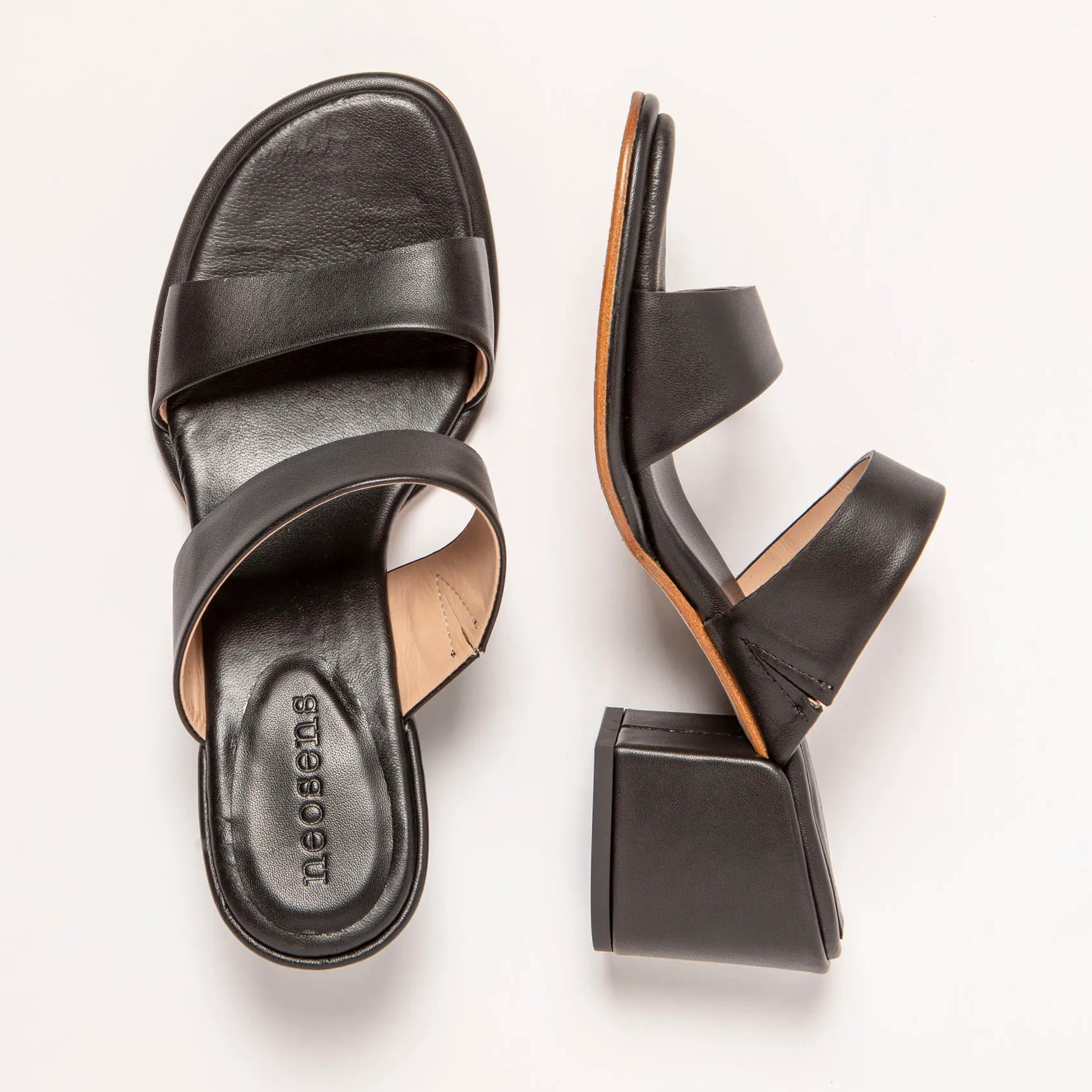 Sandalias con tacón S3174 NAPPA BLACK/ FABER color Black