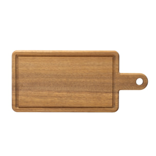Felicie - Planche à découper rectangulaire 37.5 x 17 x 1.5 cm avec poignées et rigole