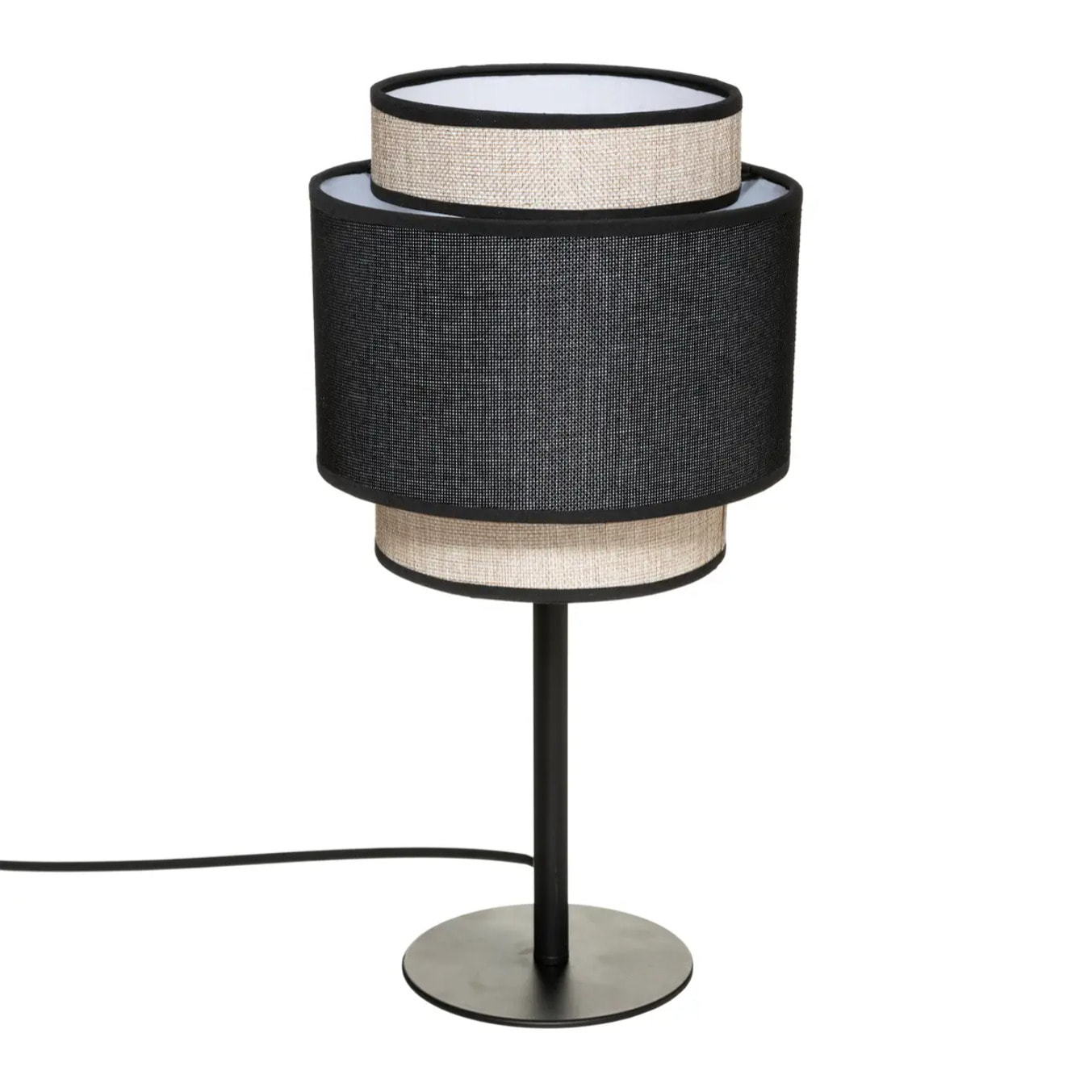 Lampe "Tika" noir H40cm