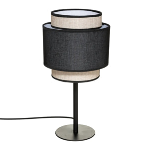 Lampe "Tika" noir H40cm