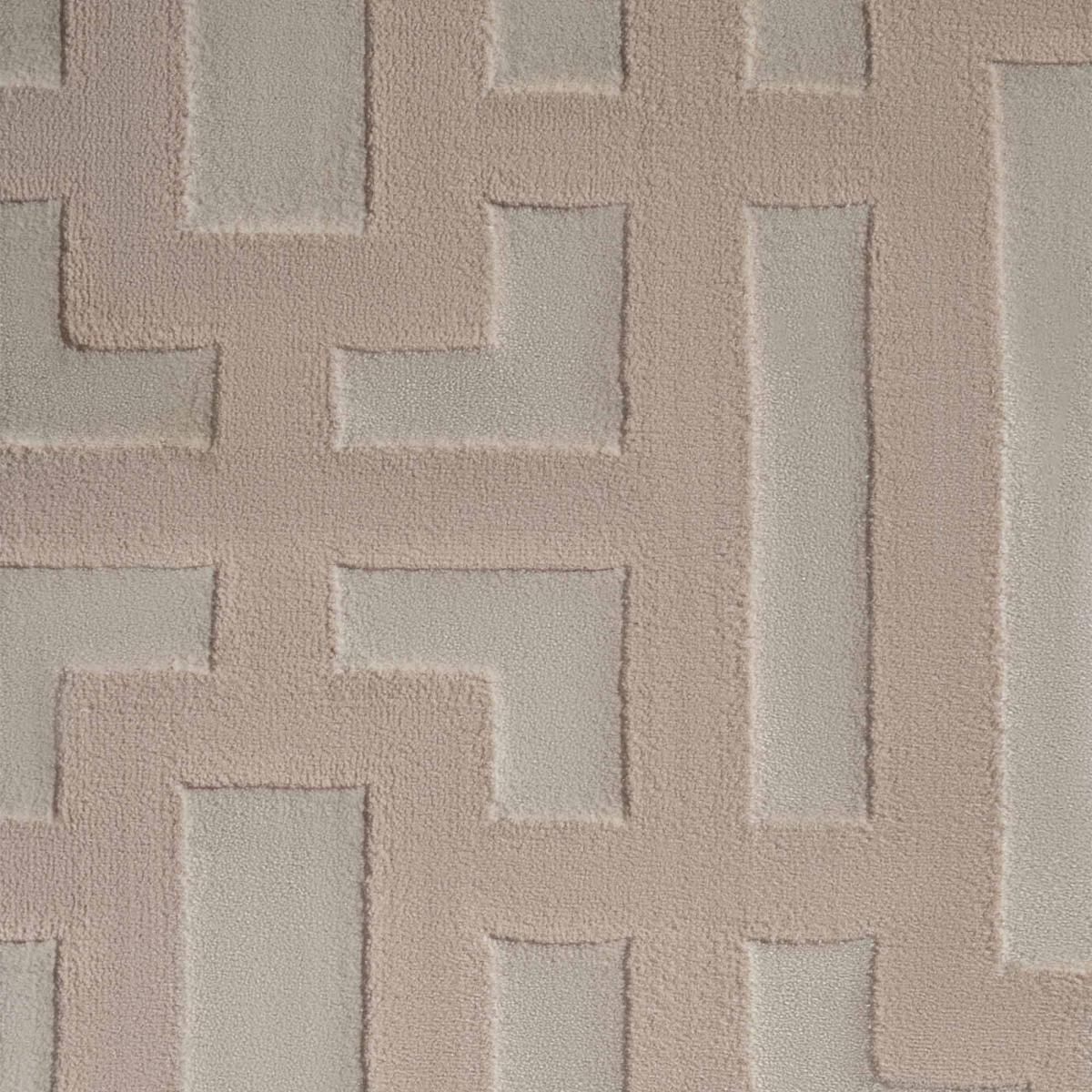 Tapis salon, motif géométrique relief texturé, kavi, design raffiné