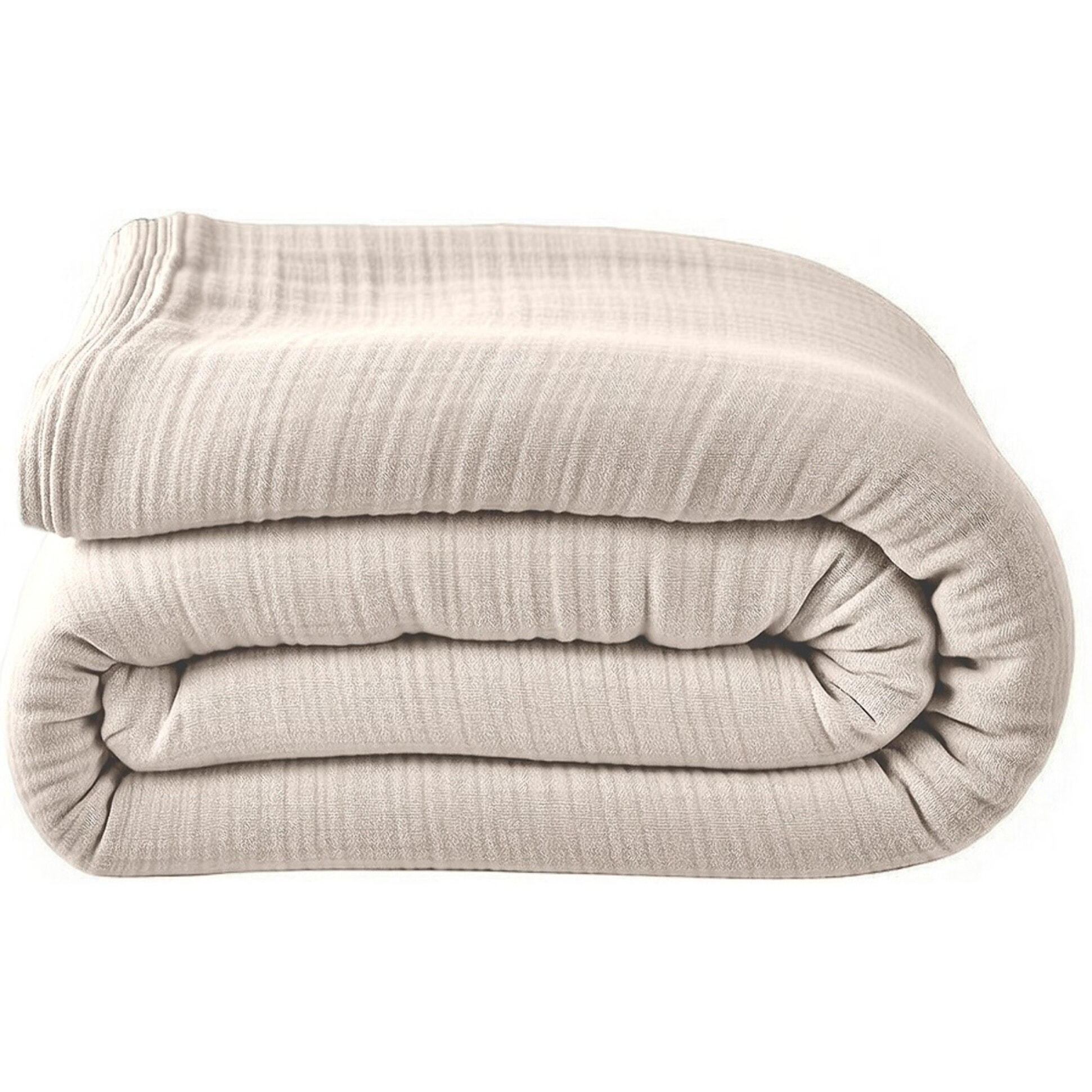 Housse de couette 100% gaze de coton lavé ecru naturel