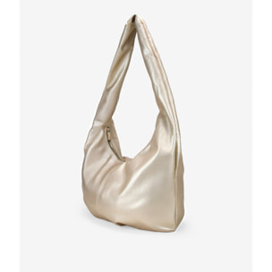 Bolso bandolera dorado grande y blando