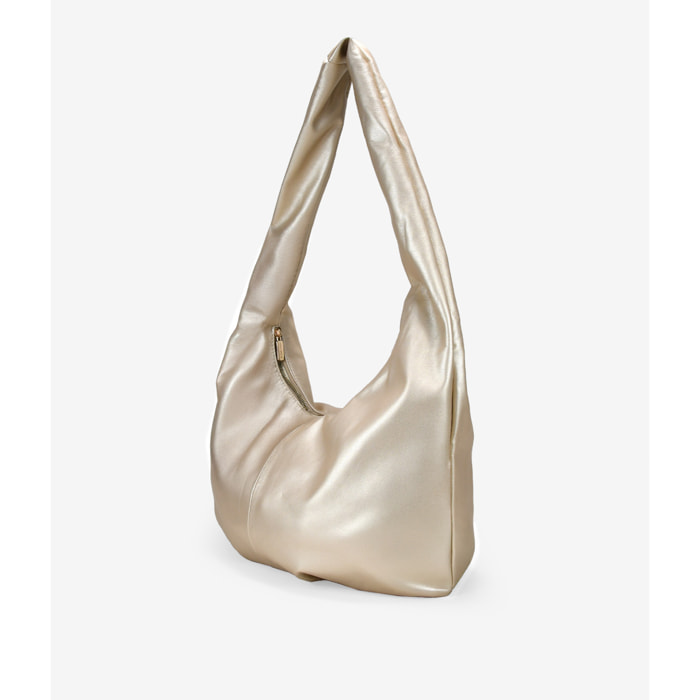 Bolso bandolera dorado grande y blando