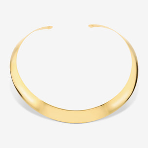 Collana Choker a Specchio in Argento 925 placcato Oro Giallo 18Kt