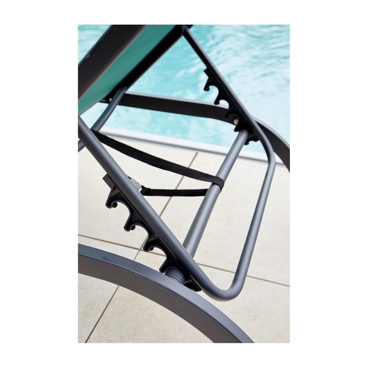 Transat de jardin en acier - gris anthracite - GOZO