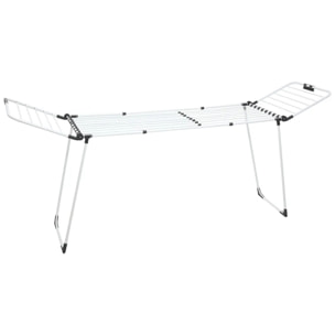 Étendoir à Linge Sinai Extensible 27M Blanc 113x60x260 cm