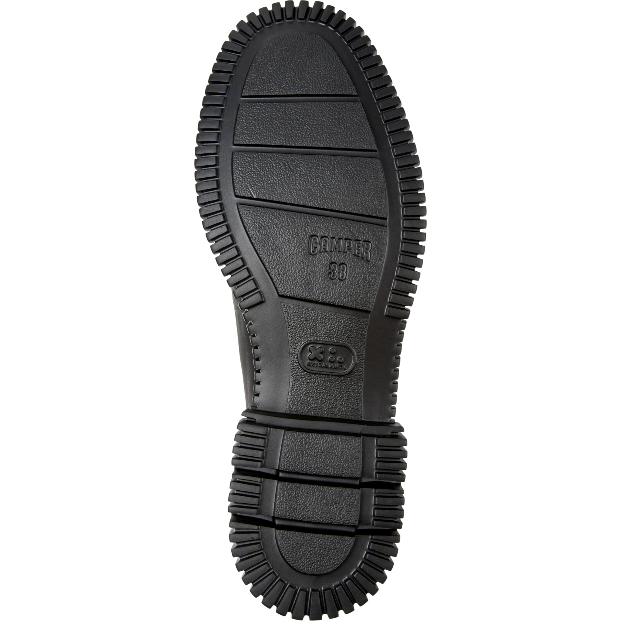 Zapatos de cordones - CAMPER Pix - Negro - Cuero liso