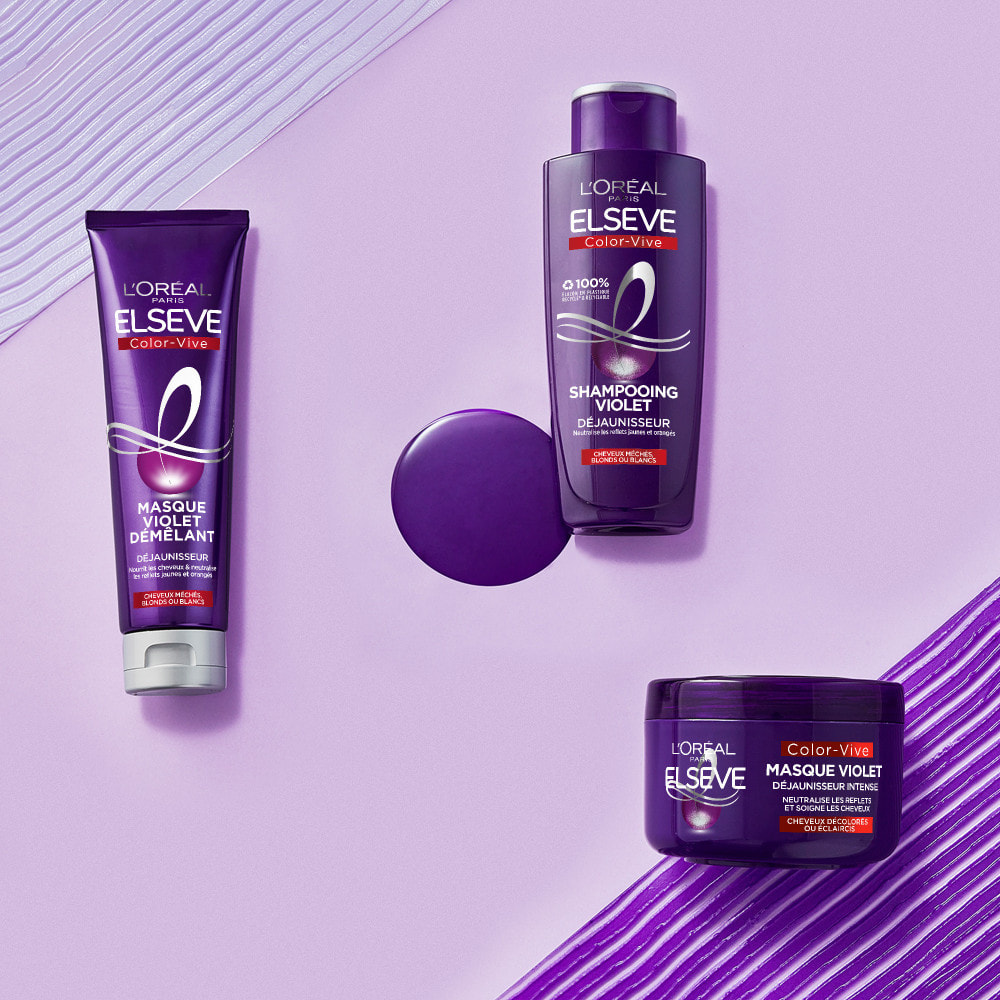 L'Oréal Paris Elseve Color Vive Shampooing Violet Déjaunisseur 3x200ml