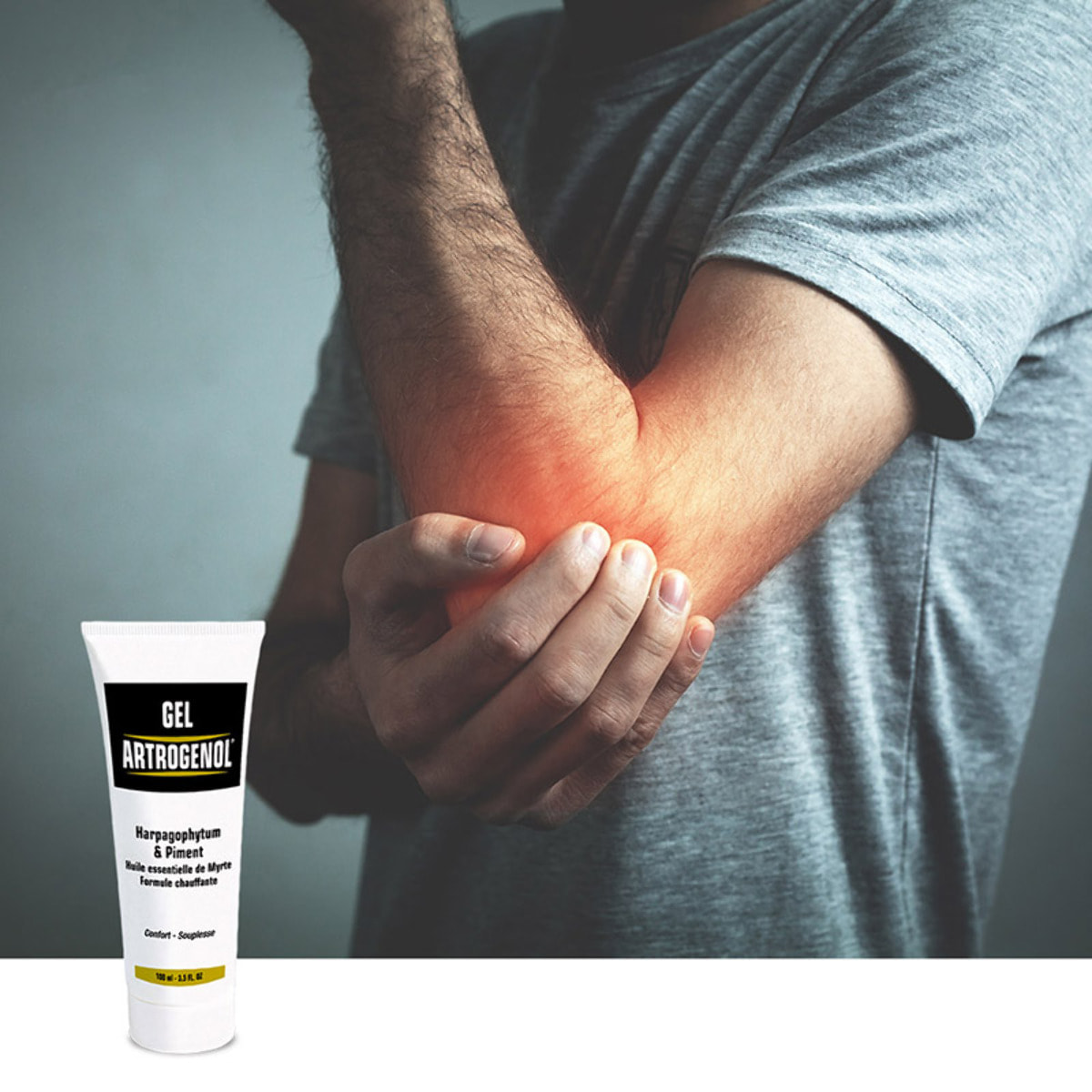 NUTRI EXPERT - Gel Artrogenol - Formule chauffante à l'Harpagophytum, piment et huile essentielle de Myrte - Souplesse & confort articulaires - Tube 100ml