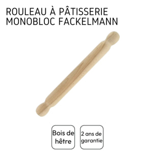 Rouleau à pâtisserie en bois 40 cm Fackelmann Wood Edition