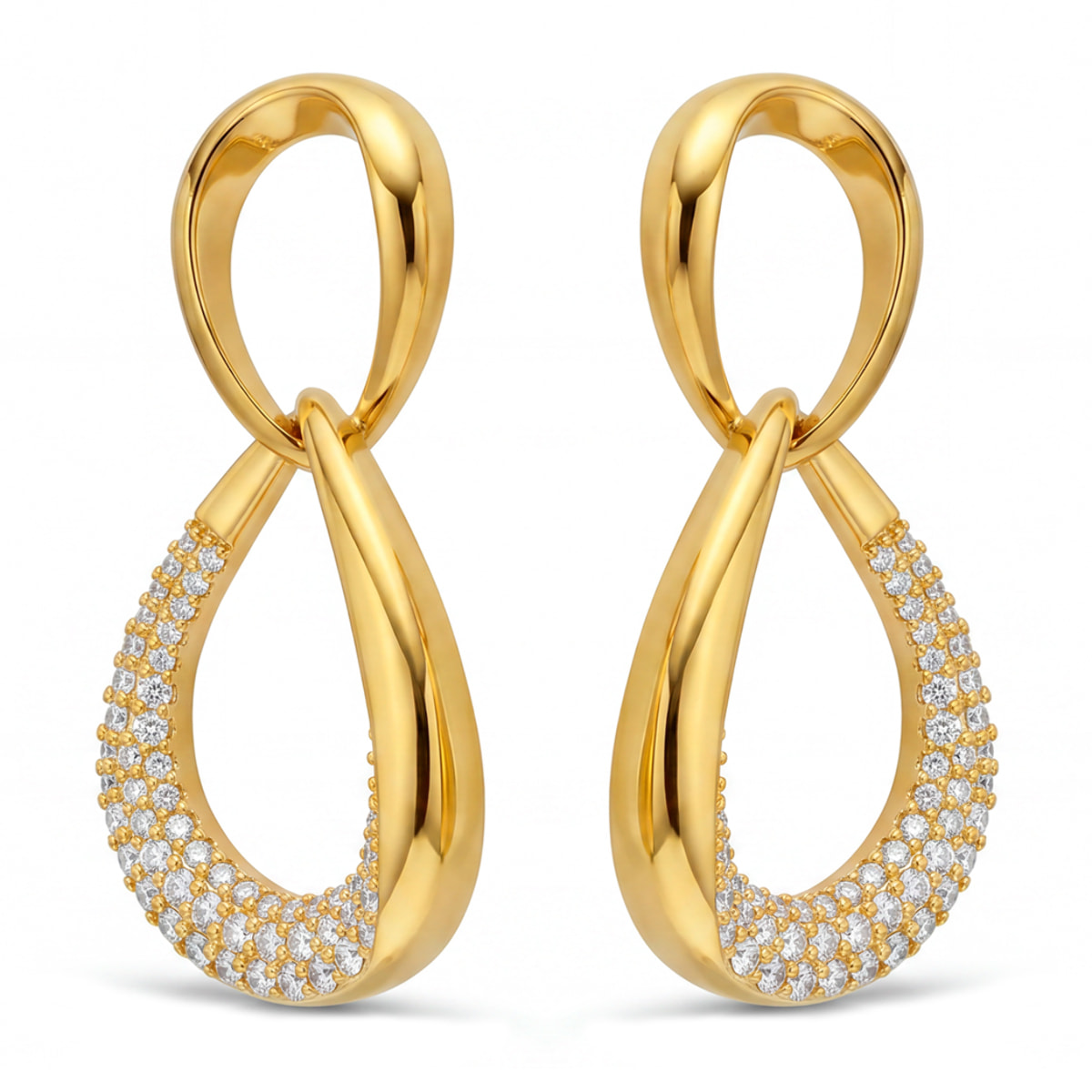 Pendientes Syroth acabado oro amarillo 18k