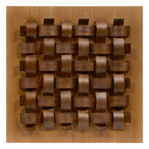 Décoration murale Marc 76x76cm marron