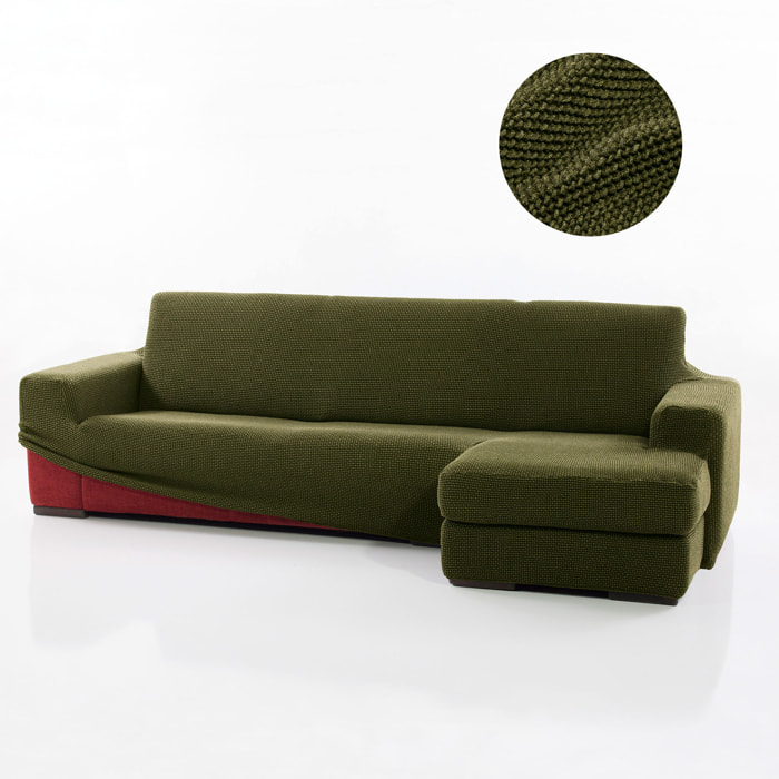 Funda para Chaise Longue derecho (visto de frente) brazo largo SÚPER ELÁSTICA modelo HELENA