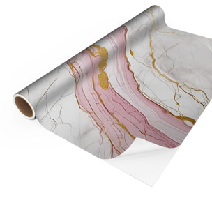 Revêtement sticker sol - EFFET MARBRE GRIS ROSE - Rouleau adhésif Protection Anti-dérapant