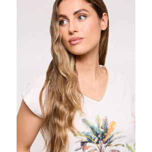 Camiseta Manga Corta Beige - Elarka