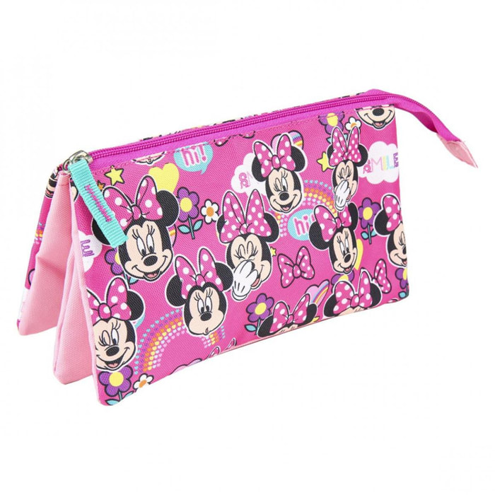 Astuccio Bustina a 3 vani Minnie Lei Disney