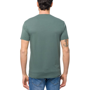 T-shirt in cotone 150 gr Hot Buttered Arrow Colore Verde Matcha