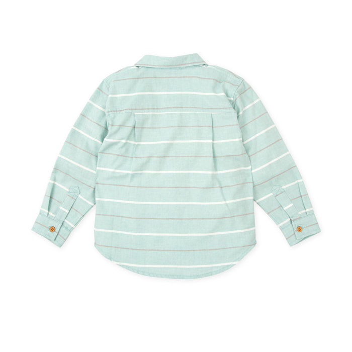 Camisa . - Verde mar